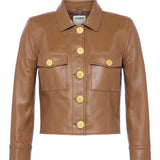 L'AGENCE - Kumi Cropped Leather Jacket