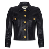 L'AGENCE - Kumi Cropped Leather Jacket