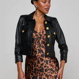 L'AGENCE - Kumi Cropped Leather Jacket