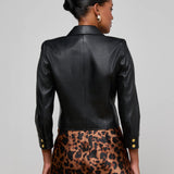 L'AGENCE - Kumi Cropped Leather Jacket