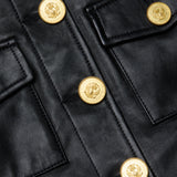 L'AGENCE - Kumi Cropped Leather Jacket