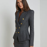 L'AGENCE - Bethany Herringbone Blazer