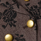 L'AGENCE - Bethany Flocked Herringbone Blazer