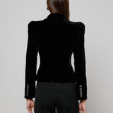 L'AGENCE - Bethany Velvet Blazer
