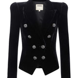 L'AGENCE - Bethany Velvet Blazer