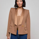 L'AGENCE - Imogen Satin Lapel Blazer