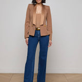L'AGENCE - Imogen Satin Lapel Blazer