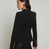 L'AGENCE - Imogen Satin Lapel Blazer