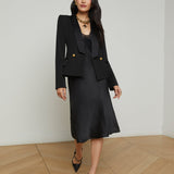 L'AGENCE - Imogen Satin Lapel Blazer