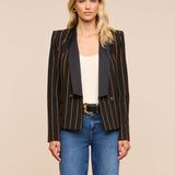 L'AGENCE - Imogen Satin Lapel Blazer