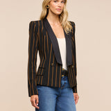 L'AGENCE - Imogen Satin Lapel Blazer