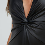 L'AGENCE - Gabrielle Faux Leather One-Piece
