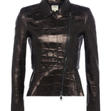 L'AGENCE - Lyric Leather Peplum Jacket
