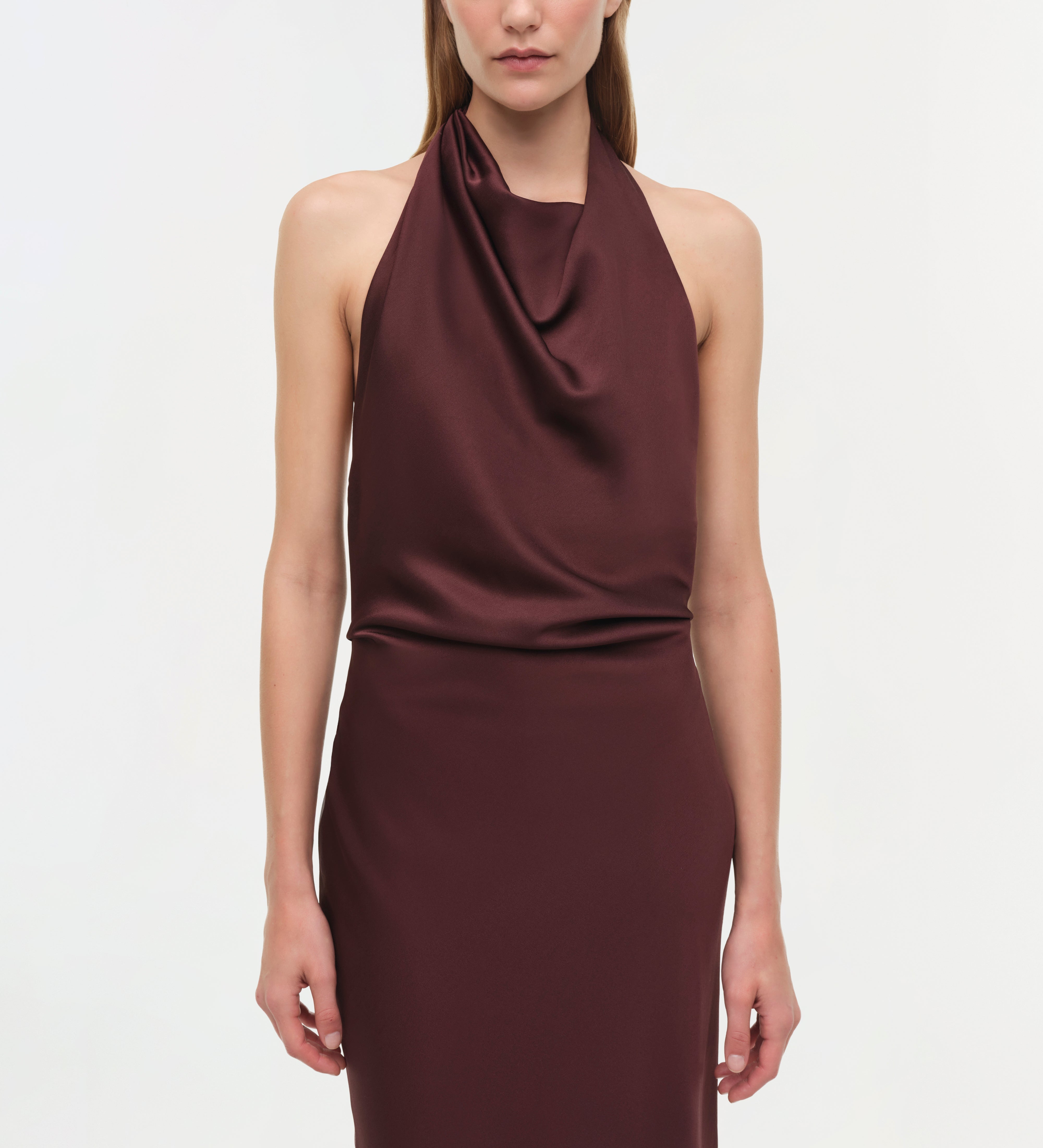 Simkhai - Reannon Draped Satin Gown