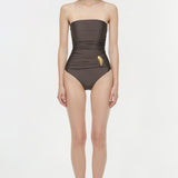 Simkhai - Lorena Shell Strapless One Piece