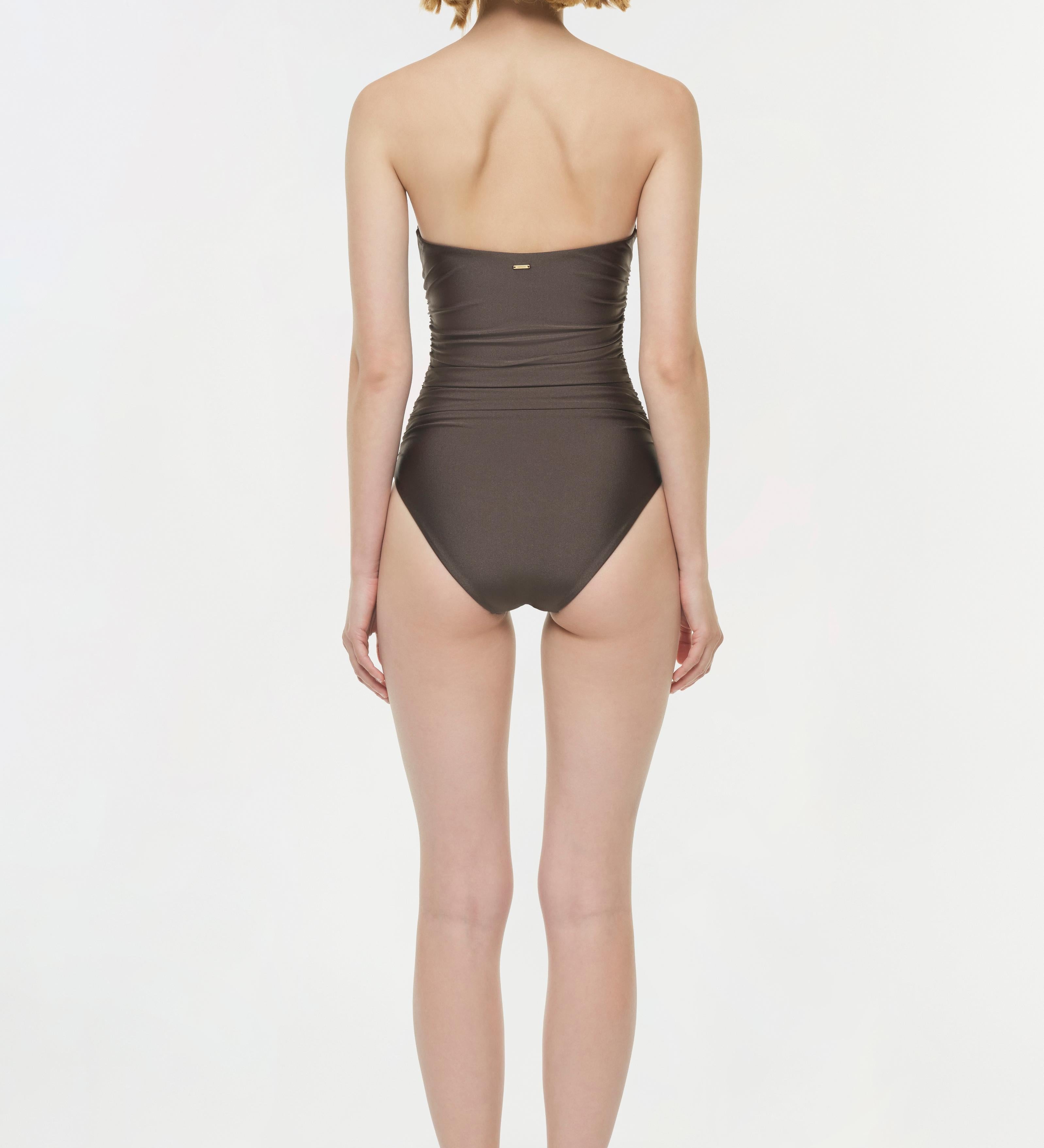 Simkhai - Lorena Shell Strapless One Piece
