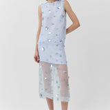 Simkhai - Delilah Embellished Organza Midi Skirt