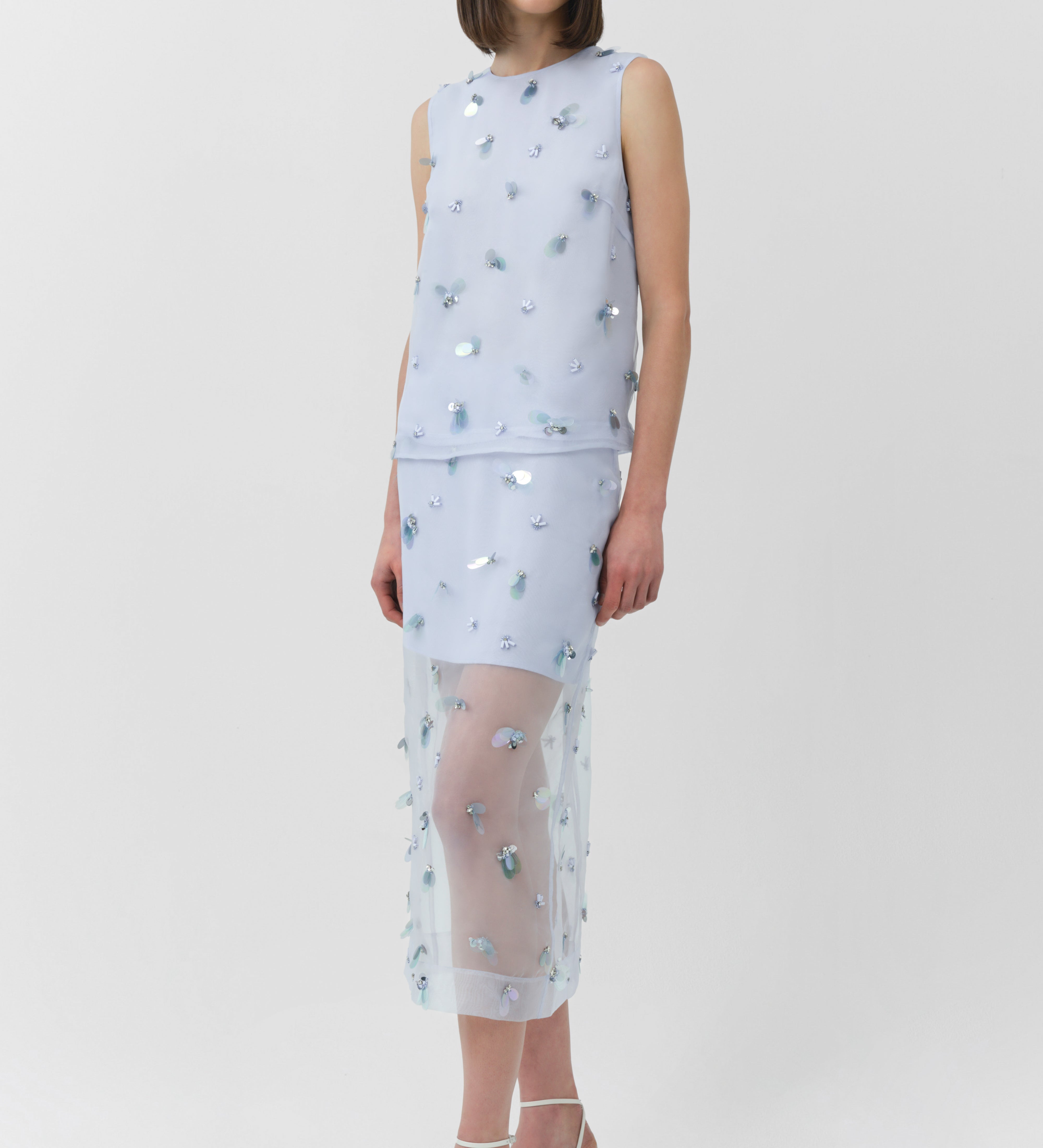 Simkhai - Celia Embellished Organza Top