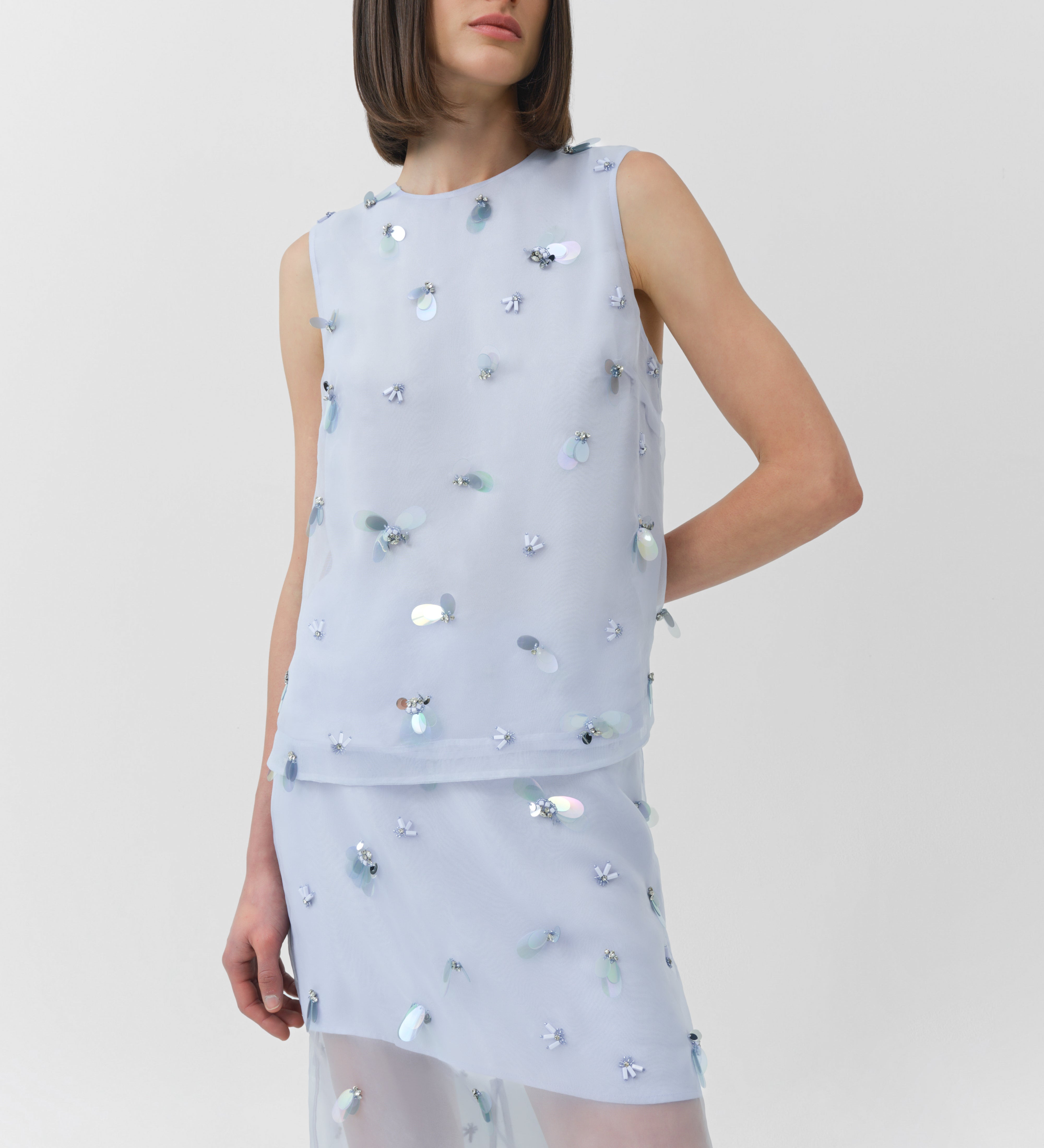 Simkhai - Celia Embellished Organza Top