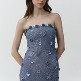Simkhai - Serafina Strapless Embellished Gown