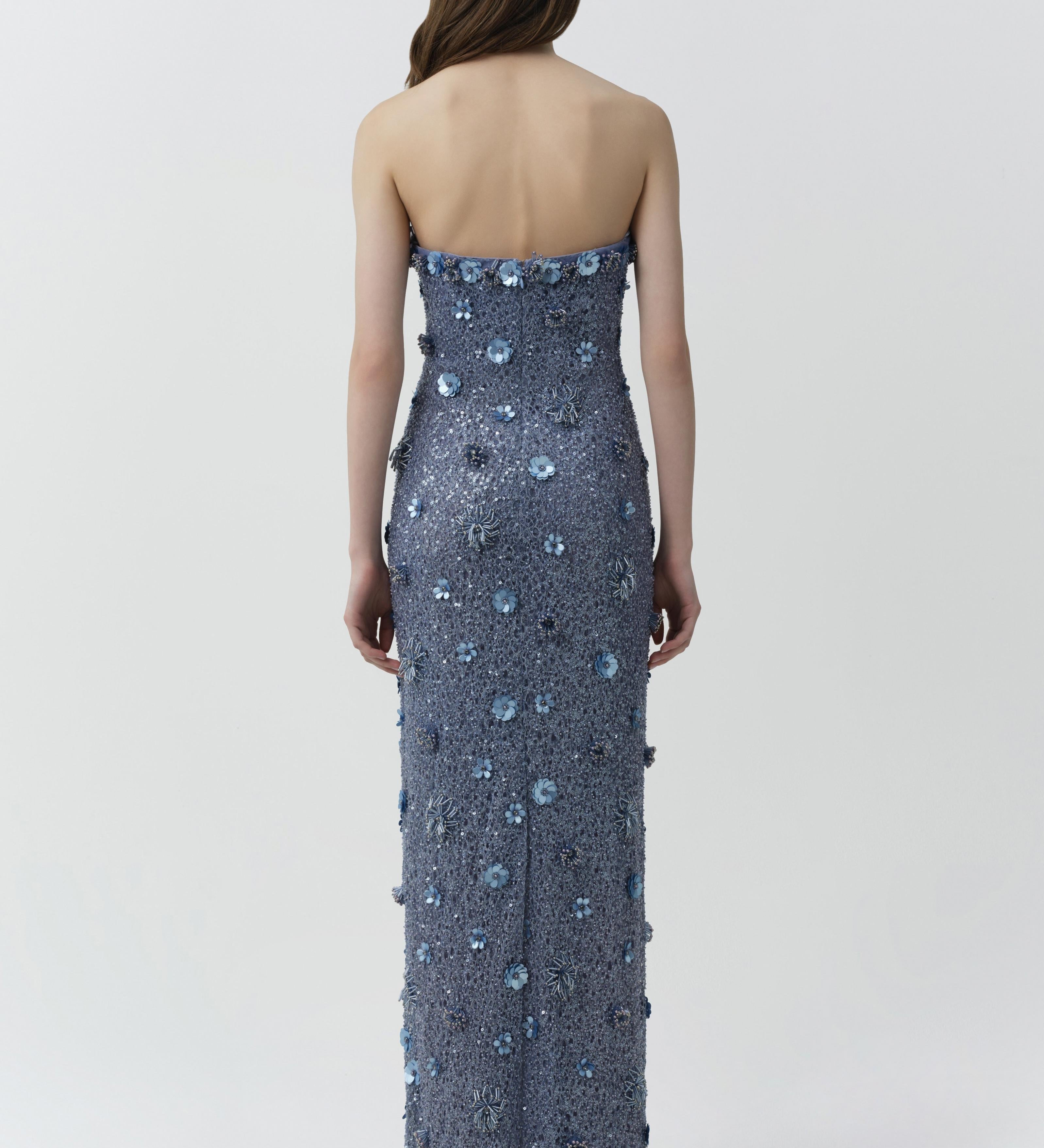 Simkhai - Serafina Strapless Embellished Gown