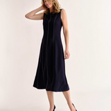 Cartolina - Rain Midi Dress - Dark Navy