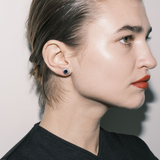 Dorsey - PETITE SPENCER STUD EARRINGS IN LAB BLUE SAPPHIRE AND LAB WHITE SAPPHIRE