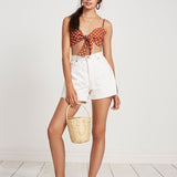 Faithfull - Garnier Top Es Trenc Print Cinnamon - Final Sale
