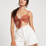 Faithfull - Garnier Top Es Trenc Print Cinnamon - Final Sale