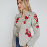 L'AGENCE - Clementine Embroidered Blazer