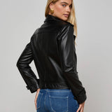 L'AGENCE - Xoey Cropped Leather Trench Coat