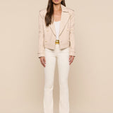 L'AGENCE - Xoey Cropped Leather Trench Coat