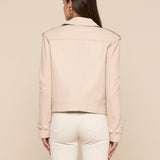 L'AGENCE - Xoey Cropped Leather Trench Coat