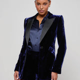 L'AGENCE - Sheila Velvet Longline Blazer