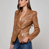 L'AGENCE - Ottilie Leather Blazer