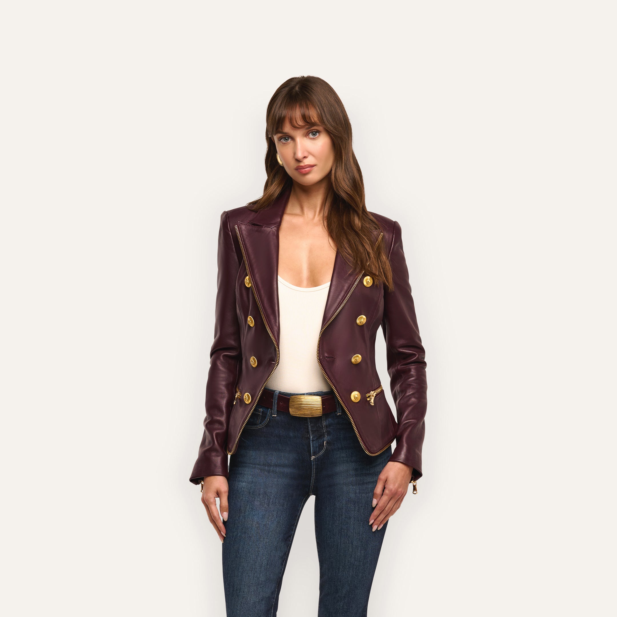 L'AGENCE - Ottilie Leather Blazer