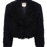 L'AGENCE - Aura Cropped Faux Fur Jacket
