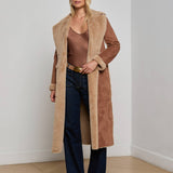 L'AGENCE - Citron Faux Fur Maxi Coat