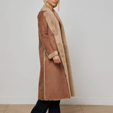 L'AGENCE - Citron Faux Fur Maxi Coat