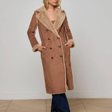 L'AGENCE - Citron Faux Fur Maxi Coat