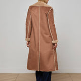 L'AGENCE - Citron Faux Fur Maxi Coat