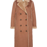 L'AGENCE - Citron Faux Fur Maxi Coat