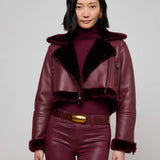 L'AGENCE - Pike Shearling Leather Jacket