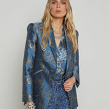 L'AGENCE - Sheila Longline Jacquard Blazer