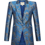 L'AGENCE - Sheila Longline Jacquard Blazer