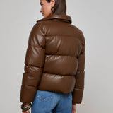 L'AGENCE - Larsen Vegan Leather Puffer Jacket