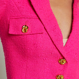L'AGENCE - Maura Cropped Tweed Jacket