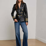 L'AGENCE - Kenzie Leather Blazer