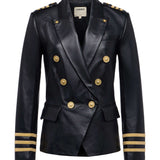 L'AGENCE - Kenzie Leather Blazer