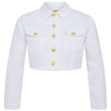L'AGENCE - Genevie Cropped Denim Jacket